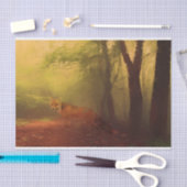 Herbst-Fuchs-Zettel Seidenpapier (Handwerk)