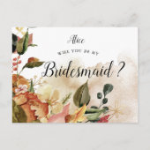 Herbst fühlen, wie eine Brautjungfrau sich einlädt Postkarte (Vorderseite)