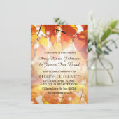 Herbst führt Hochzeit im Herbst Einladungen (Stehend Vorderseite)