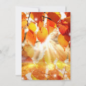 Herbst führt Hochzeit im Herbst Einladungen (Rückseite)