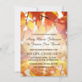 Herbst führt Hochzeit im Herbst Einladungen (Vorderseite)