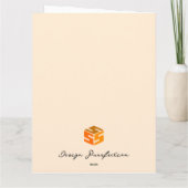 Herbst Füllhorn Karte (Rückseite)