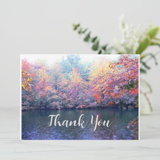 Herbst für Dankeschön <3 Dankeskarte (Stehend Vorderseite)