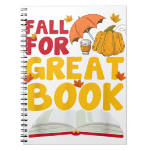 Herbst für eine große Buchvorlesung biblischer Her Notizblock