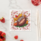 Herbst-Fußballsaison-Papier  Serviette (Beispiel)