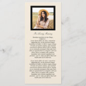 Herbst-Garland-Feier zum Lebensprogramm Programm (Rückseite)