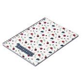 Herbst-Garten Muster Personalisierte Spirale Noteb Notizblock (Linke Seite)