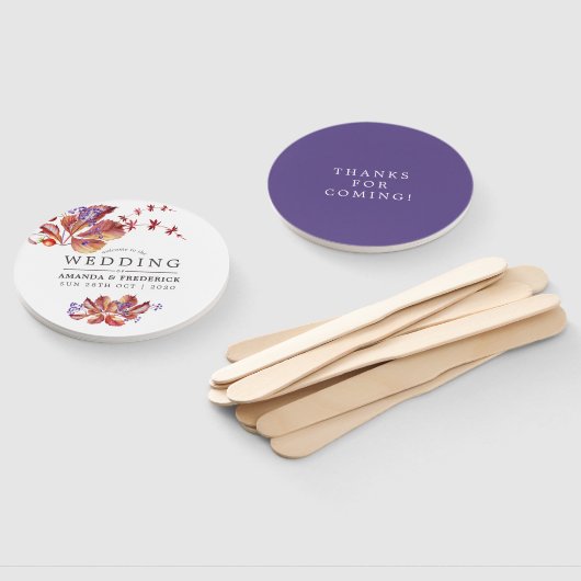 Herbst - Gastgeschenk Hochzeit des Untergangs Fächer (Non-assembled)