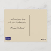 Herbst Geburtsdatum Postkarte (Rückseite)