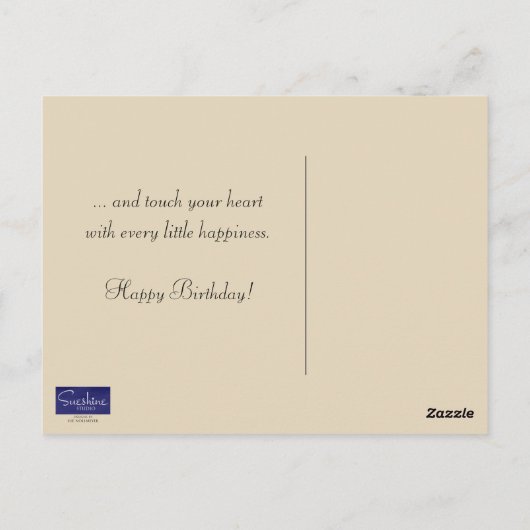 Herbst Geburtsdatum Postkarte (Rückseite)