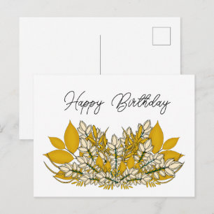 Herbst Geburtstag Feiertagspostkarte
