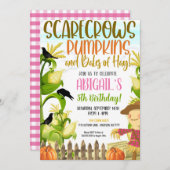 Herbst-Geburtstagseinladung Einladung (Vorne/Hinten)