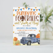 Herbst-Geburtstagseinladung Einladung (Stehend Vorderseite)