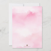 Herbst Geburtstagsparty Einladung - Rosa & Orange (Rückseite)