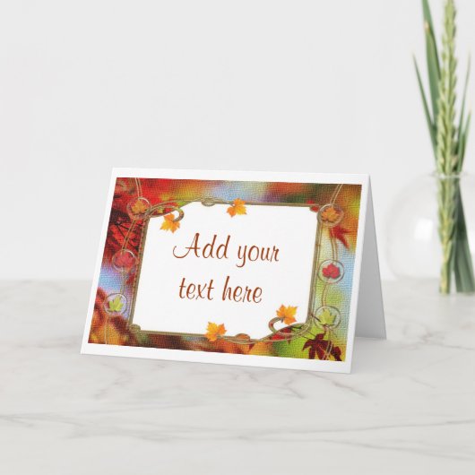 Herbst Geburtstagsparty Einladungen (Vorderseite)
