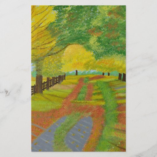 Herbst - gefallene Blätter Briefpapier (Vorderseite)