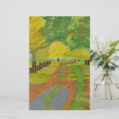 Herbst - gefallene Blätter Briefpapier (Stehend Vorderseite)