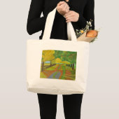 Herbst - gefallene Blätter Jumbo Stoffbeutel (Vorderseite (Produkt))