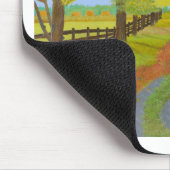 Herbst - gefallene Blätter Mousepad (Ecke)