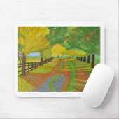 Herbst - gefallene Blätter Mousepad (Mit Mouse)