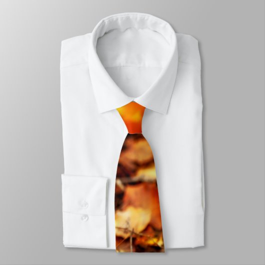 Herbst gefallenes Blätter Krawatte (Gebunden)