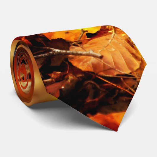 Herbst gefallenes Blätter Krawatte (Gerollt)
