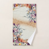 Herbst gemischte Aquarellblüte Badhandtuch Set (Handtuch)