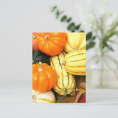 Herbst Gemüse Postkarte (Stehend Vorderseite)