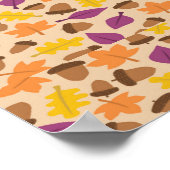 Herbst gemustert poster (Ecke)