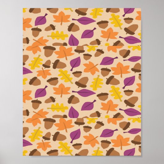 Herbst gemustert poster (Vorne)