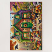 Herbst Gemütliche Hütte Charm 1014 Puzzle (Vertikal)