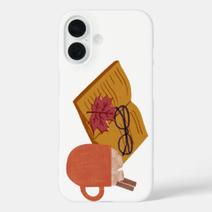 Herbst Gemütliche Lebensräume - heißes Cocoa, Buch iPhone 16 Hülle