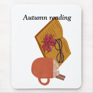 Herbst Gemütliche Lebensräume - heißes Cocoa, Buch Mousepad
