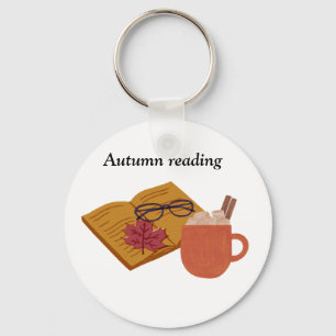 Herbst Gemütliche Lebensräume - heißes Cocoa, Buch Schlüsselanhänger