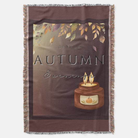 Herbst Gentle Abends Blanket - Cosy Fall Zuhause Decke (Vorderseite Vertikal)