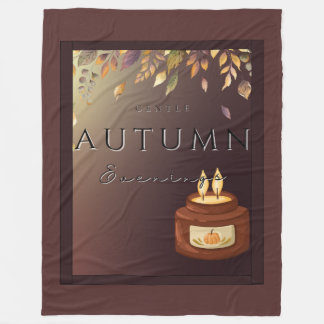 Herbst Gentle Abends Fleece Blanket - Cosy Fall