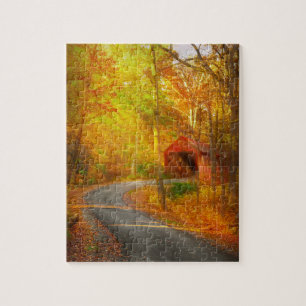 Herbst - gerade hinter der Biegung Puzzle