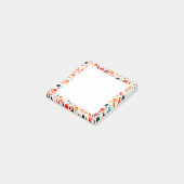 Herbst Gerahmt Post it Notes Muster Post-it Klebezettel (angewinkelt)