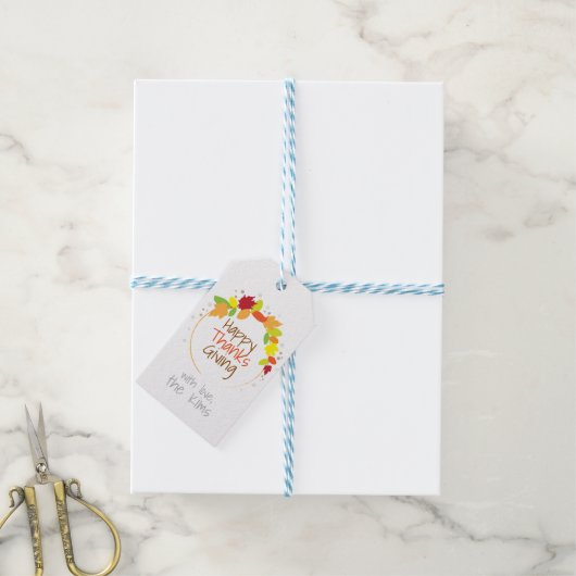 Herbst Geschenkanhänger (Mit Garn)