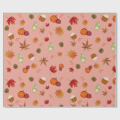 Herbst-Geschenkpapier Geschenkpapier (Flach)