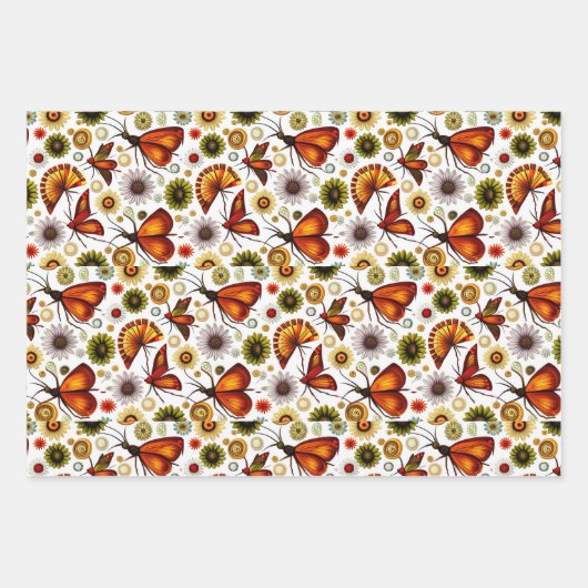 Herbst Geschenkpapier Set (Vorderseite 3)