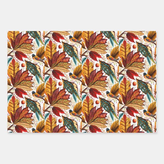 Herbst Geschenkpapier Set (Vorderseite 2)