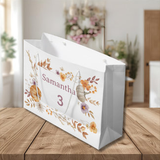 Herbst-Geschenktüte, Geburtstagsgeschenk-Tüte für  Große Geschenktüte