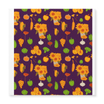 Herbst gesunde Ernte Veggie und Früchte Throw Pi