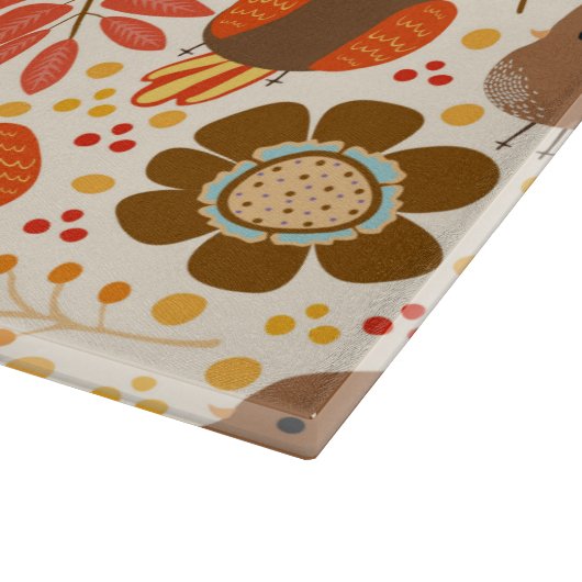 Herbst Getweetet Schneidebrett (Ecke)