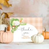 Herbst Gewächshaus Kürbisbaby Dusche Danke