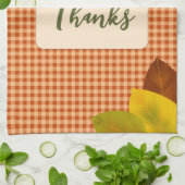 Herbst Gingham Erntedank Küchentücher (Gefaltet)