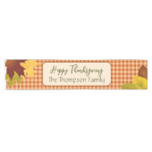 Herbst Gingham Erntedank Table Runner Kurzer Tischläufer (Horizontal)