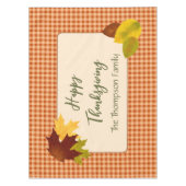 Herbst Gingham Erntedank Tableclout Tischdecke (Vorderseite)