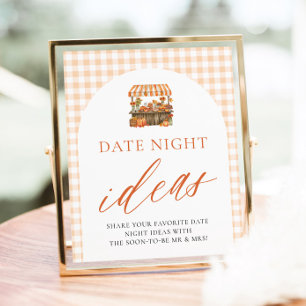 Herbst-Gingham-Frisch-auf-dem-Markt-Date-Night-Ide Poster